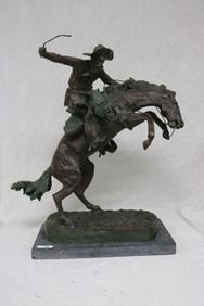 FREDRICK REMINGTON, BRONZE STATUE " BRONCO