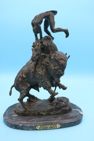 FREDERICK " BUFFALO HORSE" BRONZE, LATE 20TH C.