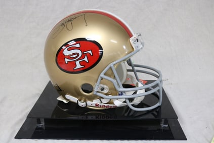 STEVE YOUNG AUTOGRAPHED S.F. 49ERS HELMET, BY