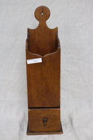 PINE PIPE BOX WITH 1 DRAWER, OLD NATURAL FINISH,