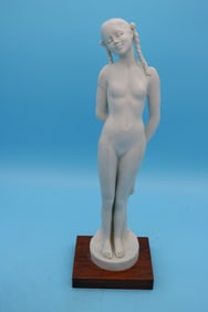 CAPO DI MONTE BISQUE PORCELAIN FIGURE OF STANDING