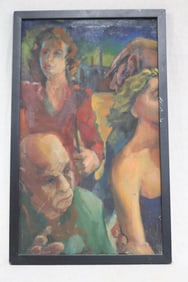 JOHN NIEMAN, 20TH C. OIL ON CANVAS, SIGNED &