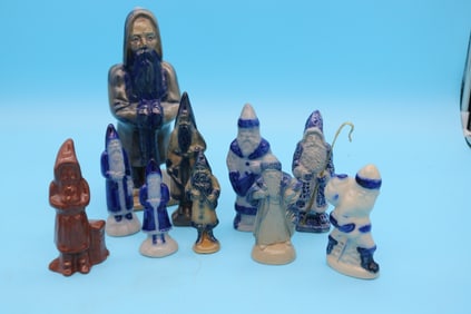 COLLECTION OF 10 CONTEMPORARY STONEWARE STANTA