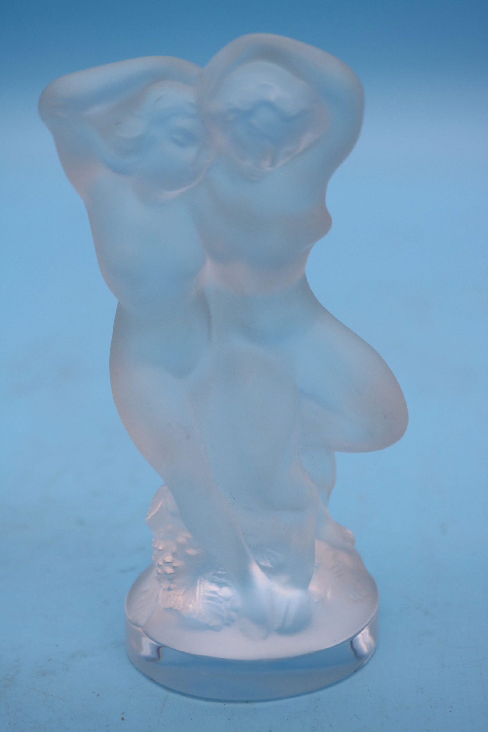 LALIQUE FIGURE "LE FAUNE" DEPICTS PAN & DIANA, (1 of 2)