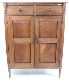 19TH C. JELLY CUPBOARD, WALNUT, REFINISHED, 2
