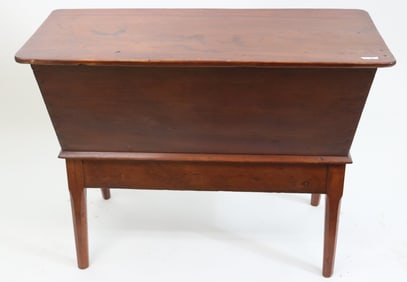 19TH C. DOUGH BOX, POPLAR, REFINISHED CONDITION,