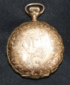 ELGIN NATIONAL LADIES HUNTER CASED PENDANT WATCH,