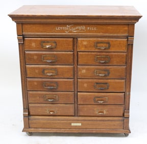 TRIUMPH LETTER FILE CABINET, 12 DRAWERS,