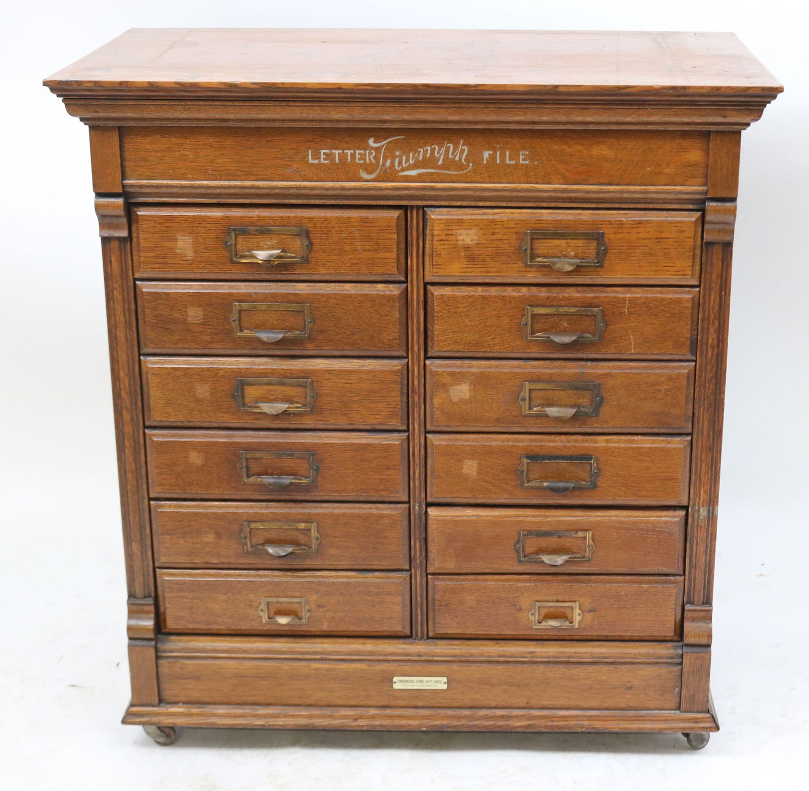 TRIUMPH LETTER FILE CABINET, 12 DRAWERS, (1 of 3)