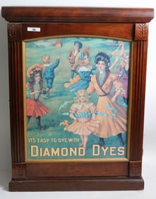 VICTORIAN DIAMOND DYE CABINET, MAHOGANY, RESTORED