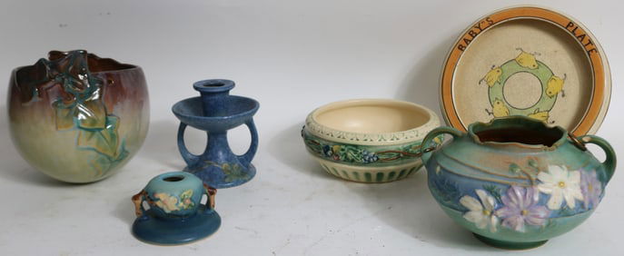 6 PCS. ROSEVILLE, WINCRAFT HANGING BASKET, 6" H,