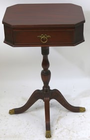 KITTINGER MAHOGANY 1 DRAWER STAND, DUNCH PHYFE