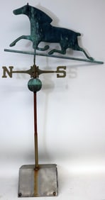 RUNNING HORSE WEATHERVANE, COPPER 20TH C., COMES