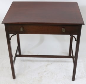 SAYBOLT & CLELAND MAHOGANY 1 DRAWER STAND,