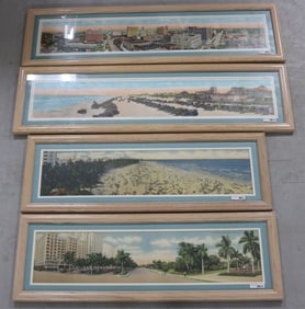 4 PANORAMIC FLORIDA PRINTS, ST. PETERSBURG &