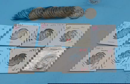 49 STANDING LIBERTY QUARTERS, MOST IN POOR