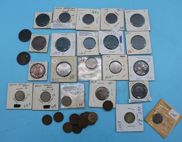 38 EARLY PENNIES, 15 INDIAN HEAD, 10 LARGE CENTS