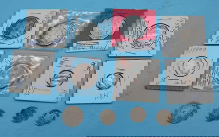 12 BARBER SILVER COINS, 5 HALF DOLLARS, 2