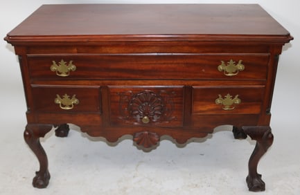 CHIPPENDALE STYLE LOWBOY, MAHOGANY, ORIGINAL