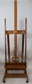 PROFESSIONAL ADJUSTABLE PAINTERS EASEL, PINE,