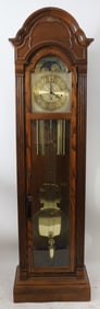 CONTEMPORARY OAK GRANDFATHERS CLOCK, BY SLIGH, 3