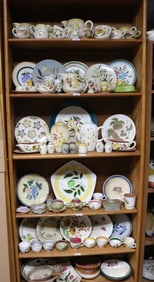 74 PCS. STANGL, VARIOUS PATTERNS, PLATES, T-DOT,