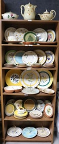 61 PCS. STANGL & JEWEL TEA, PLATES, TRAYS,