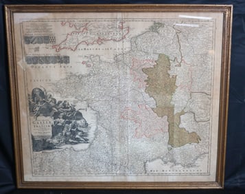 18TH C. FRENCH MAP, "TOTIUS GALLIAE FRANCIE" 20