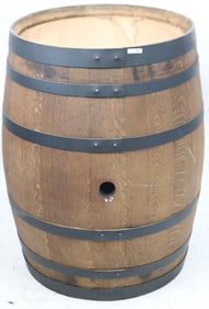 CONTEMPORARY OAK IRON BOUND BARREL, NATURAL