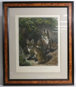 FRAMED & GLAZED PRINT ENTITLED "YOUNG FREE