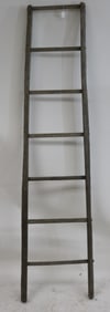 PRIMITIVE LADDER, OLD FINISH, 83 1/2" H, 19" W
