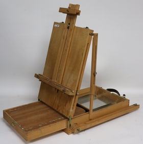 FRENCH FOLDING ARTISTS EASEL BOX, DOVETAILED
