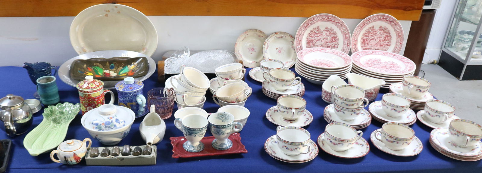 111 PCS. MISC. CHINA, WINDSOR WARE C&S, MEMORY (1 of 3)