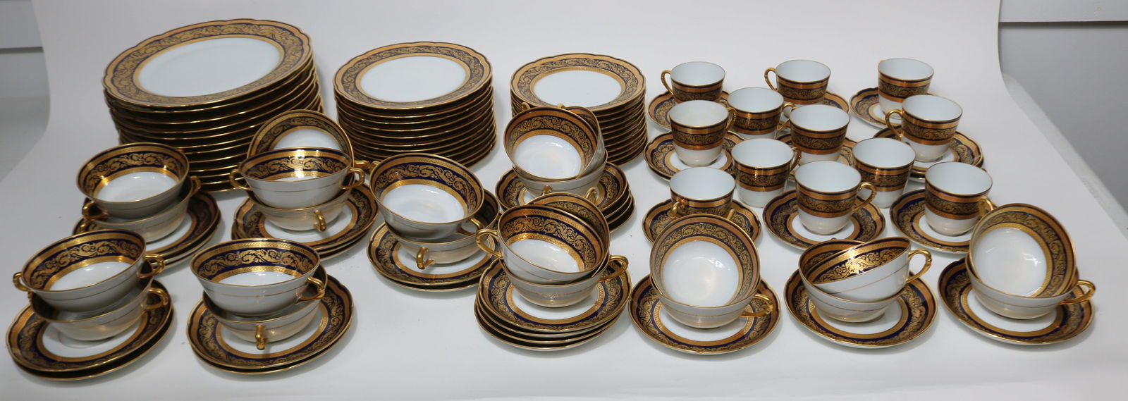 103 PCS. LIMOGES DINNER SET "VENDOME" PATTERN, (1 of 5)