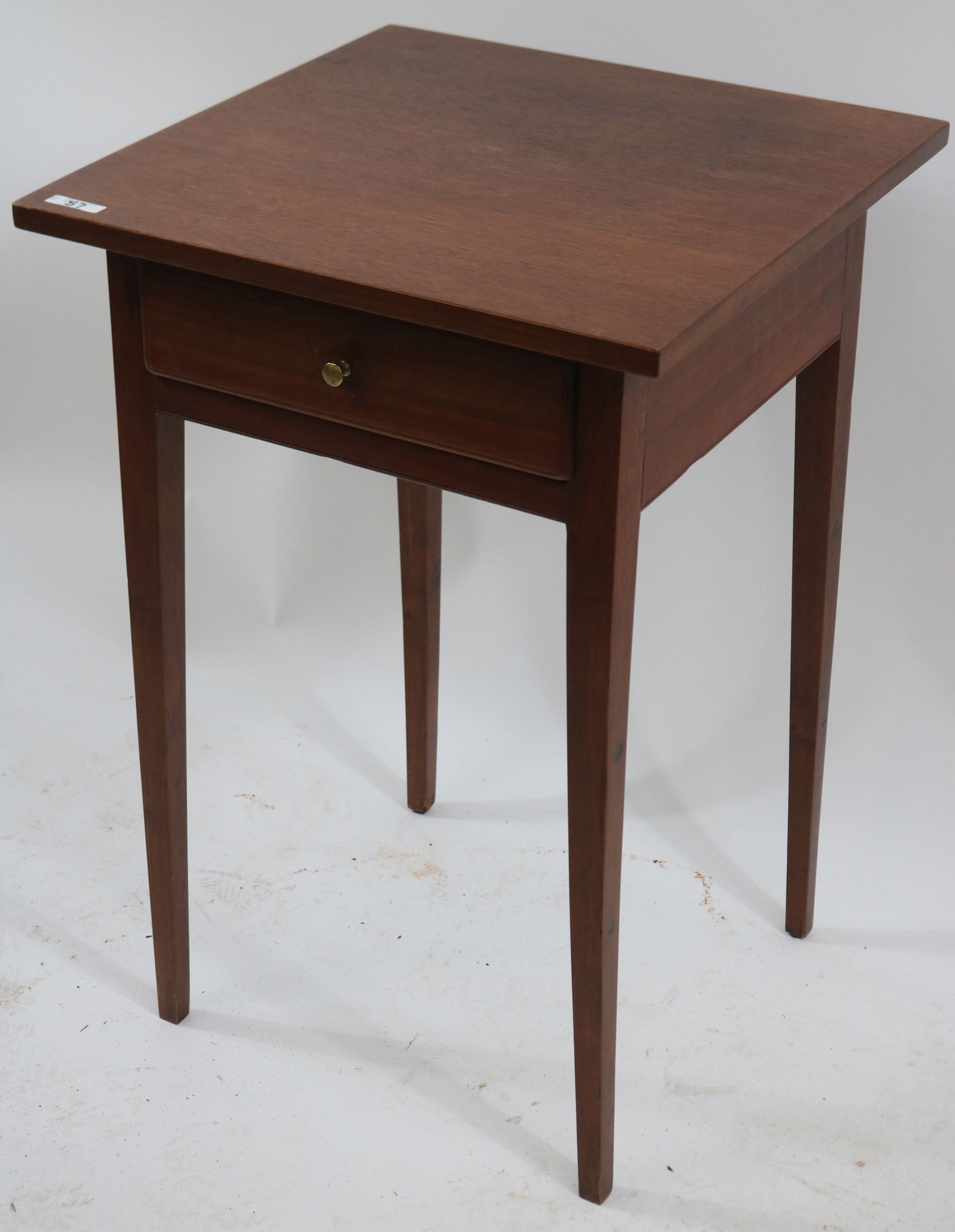 19TH C. HEPPLEWHITE 1 DRAWER STAND, WALNUT, OLD (1 of 1)