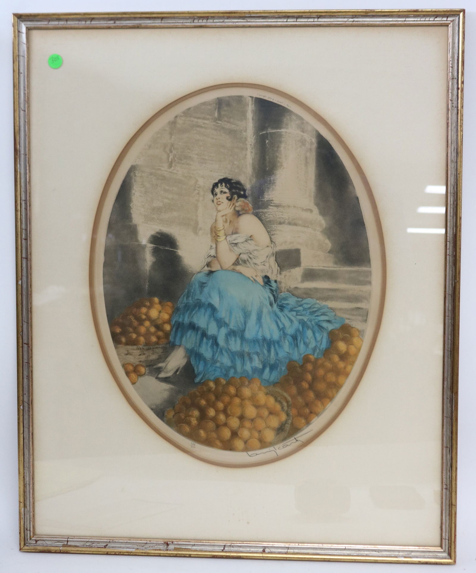 LOUIS ICART 1888-1950, MARCHANDE D' ORANGES, (1 of 5)