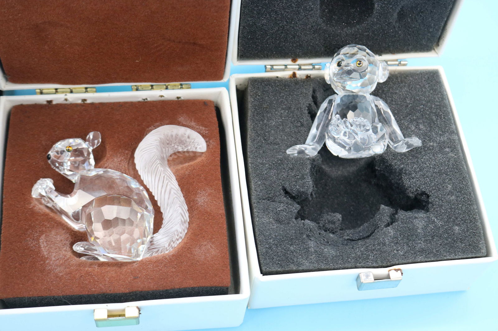 5 SWAROVSKI CRYSTAL FIGURES WITH BOXES, MONKEY, - 4