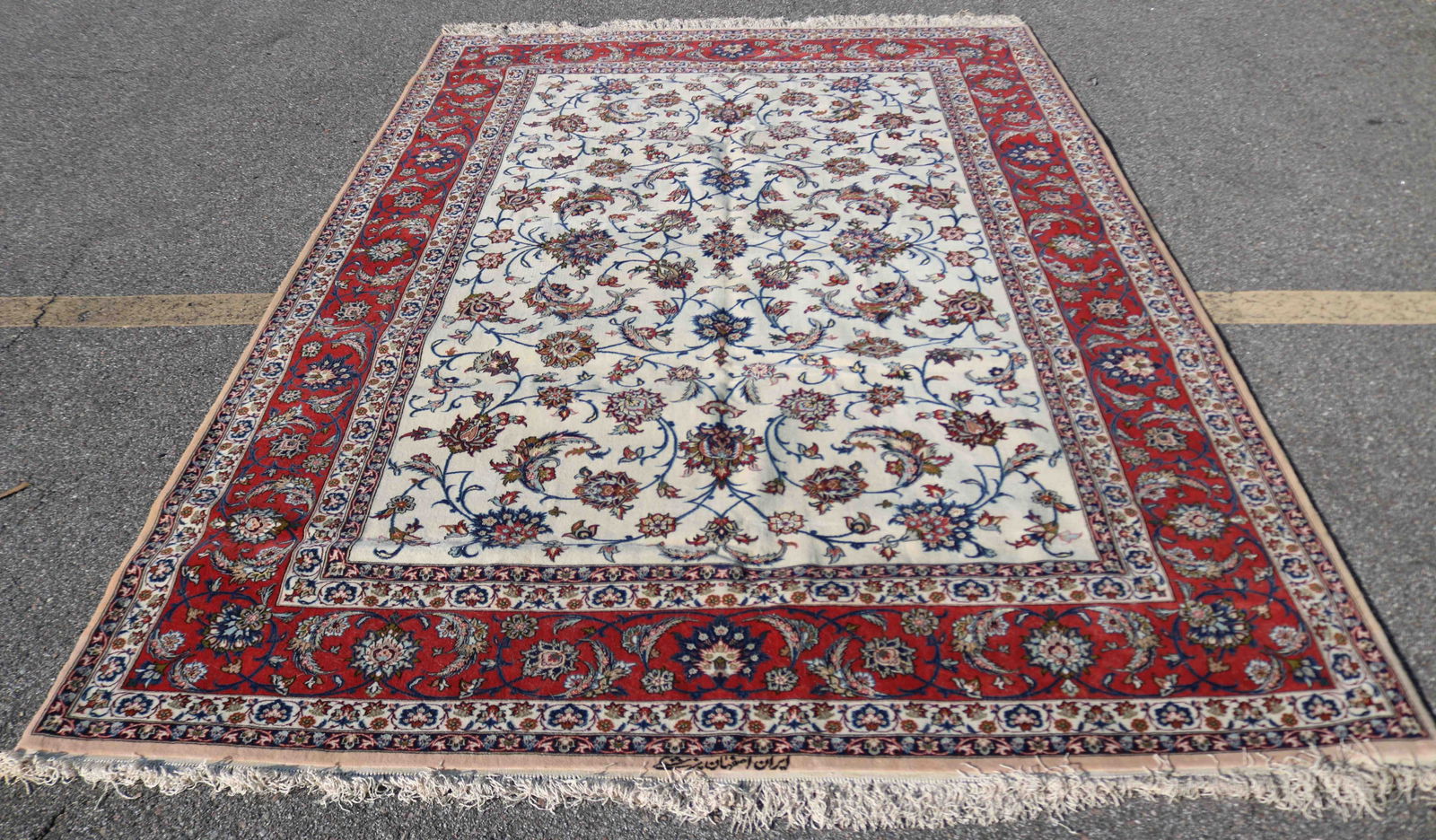 FINELY WOVEN SILK/WOOL KASHAN, OVERALL FLORAL (1 of 3)