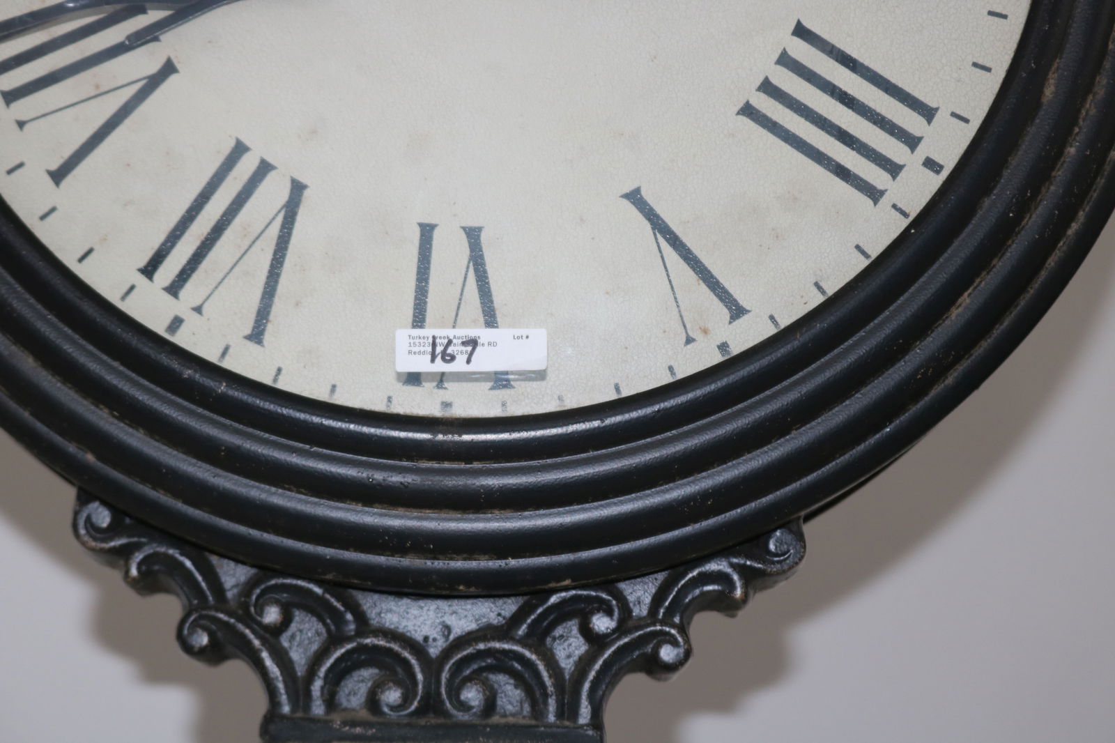 HOWARD MILLER STANDING COURTYARD CLOCK, CAST - 3