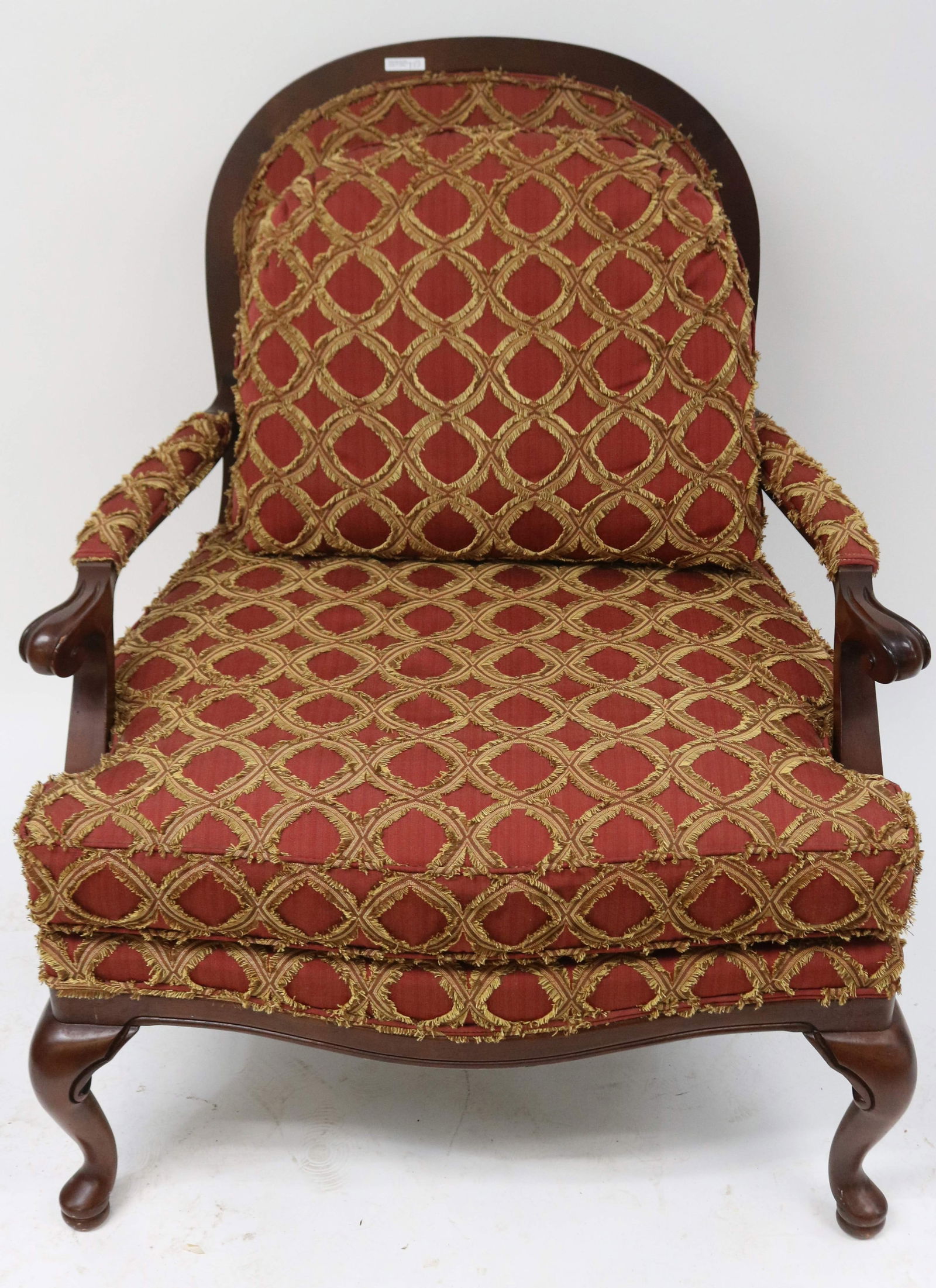 CONTEMPORARY UPHOLSTERED OPEN ARM CHAIR WITH (1 of 2)