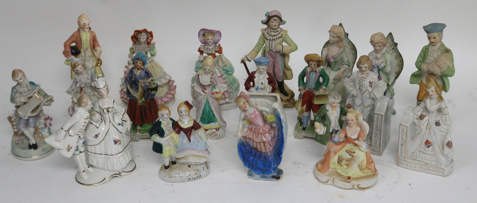 19 MISC. PORCELAIN & BISQUE FIGURES, 4 3/4" - 7 (1 of 4)