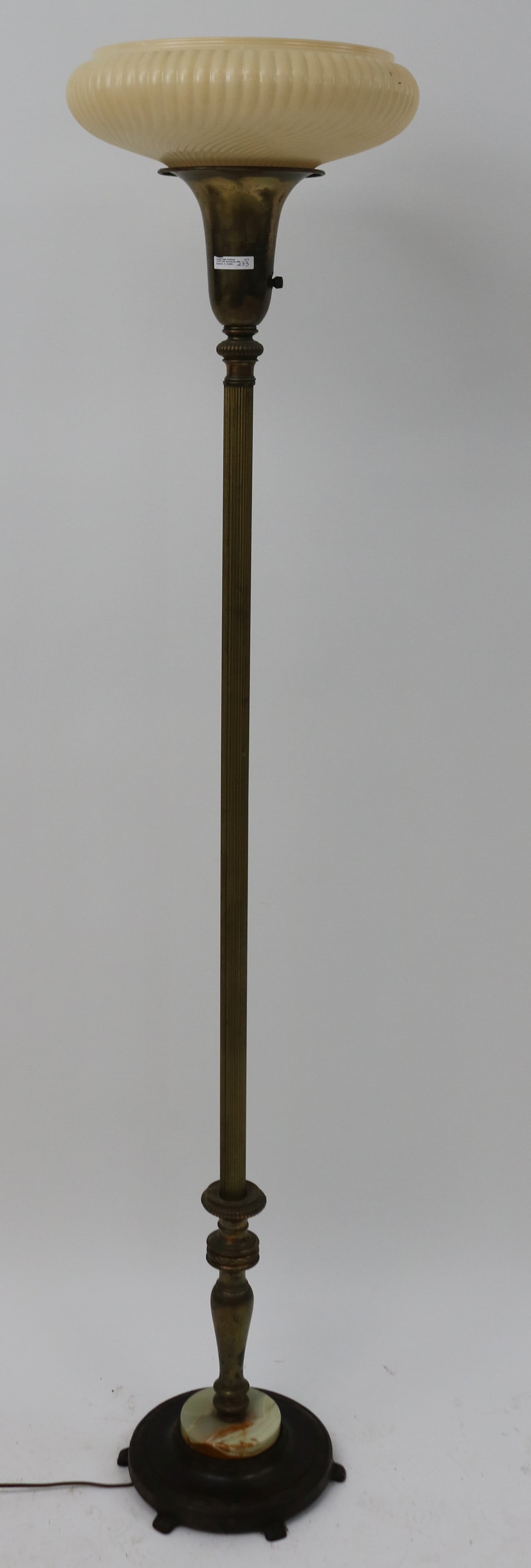 ART DECO TORCHIERE LAMP, CURRENTLY NOT WORKING, (1 of 2)