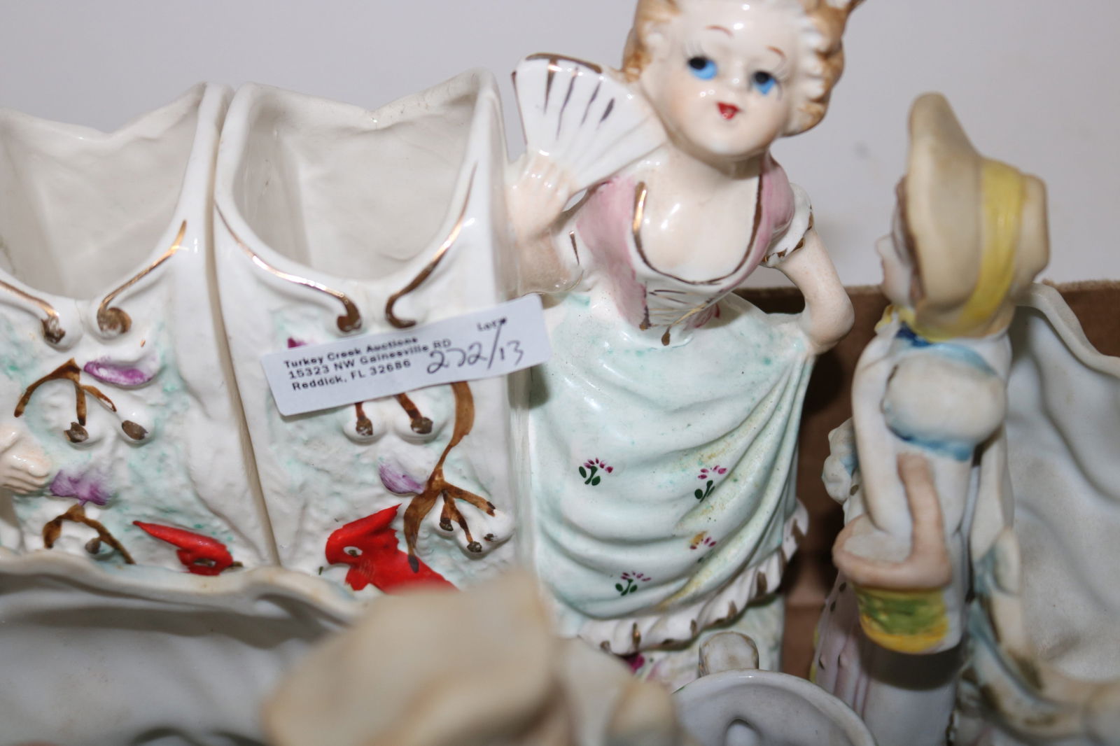 13 MISC. BISQUE & OTHER FIGURES INCLUDING DOUBLE - 2