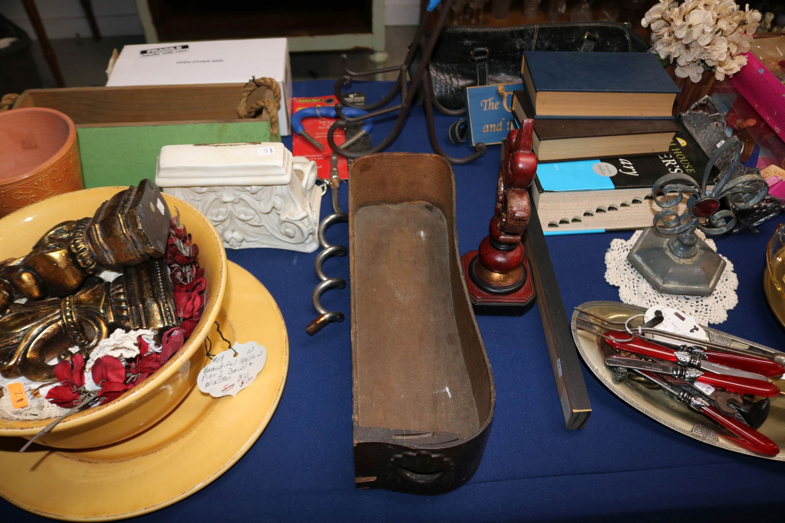 8' TABLE LOT, 104 ITEMS - 2