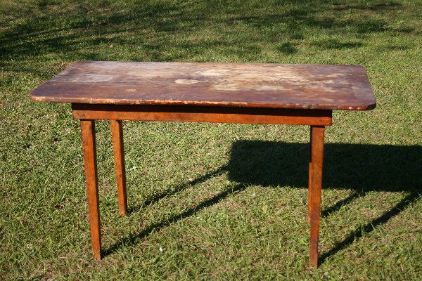 Primitive Pine Table: Primitive Pine Table with 1 Board Top
