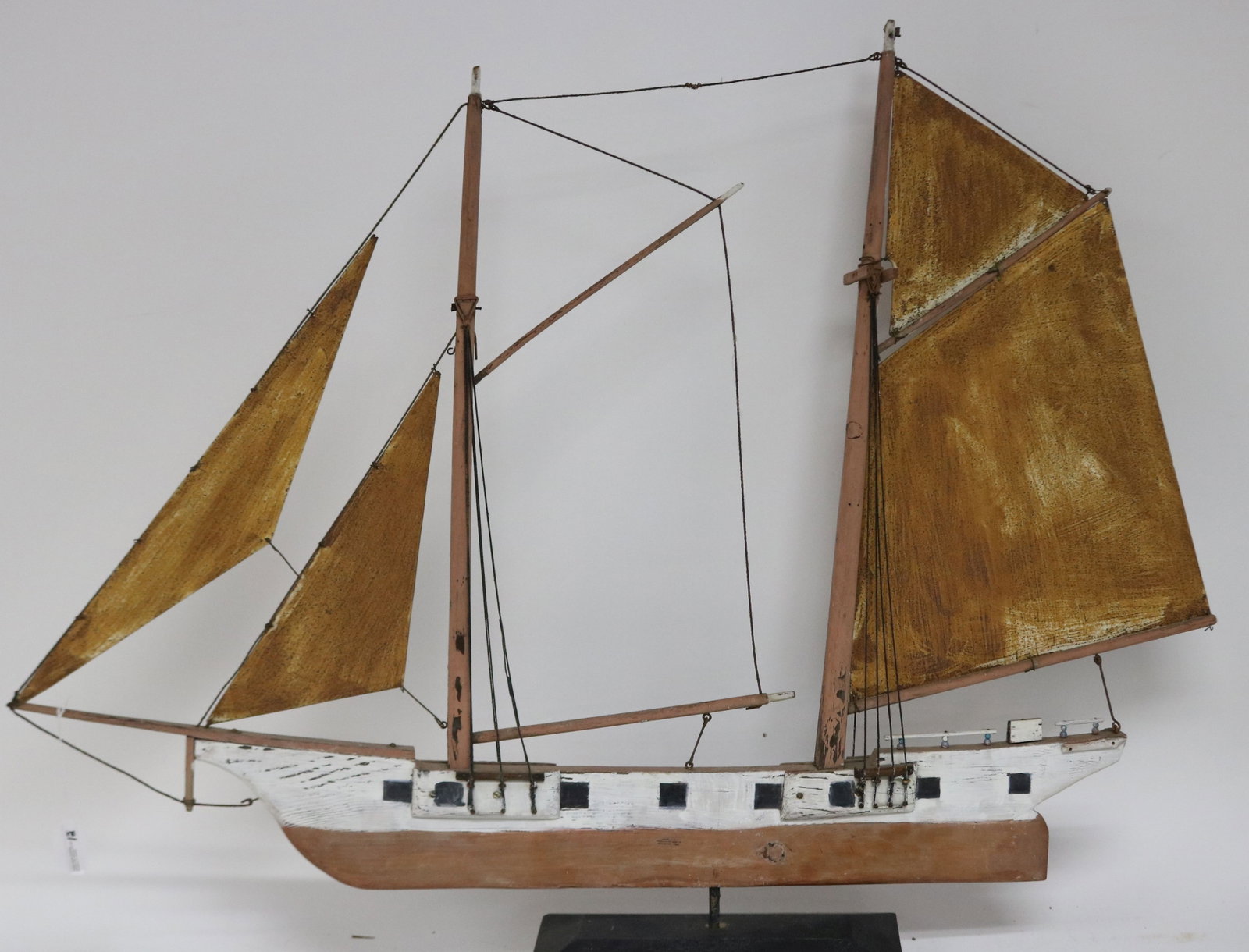 PRIMITIVE SCHOONER WEATHERVANE, CAPE COD, C-1950, - 2