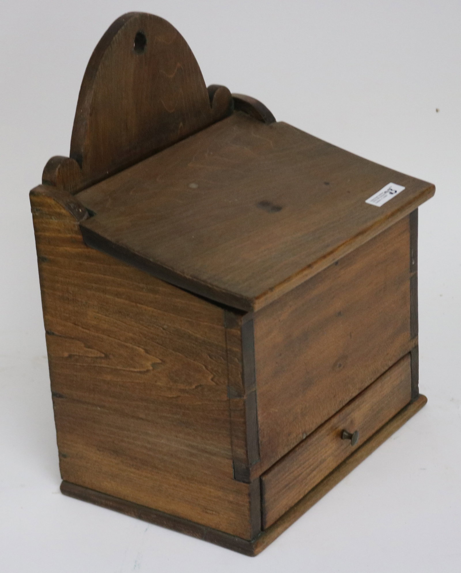 19TH C. WALL BOX, NAILED & DOVETAIL CONSTRUCTION, - 2