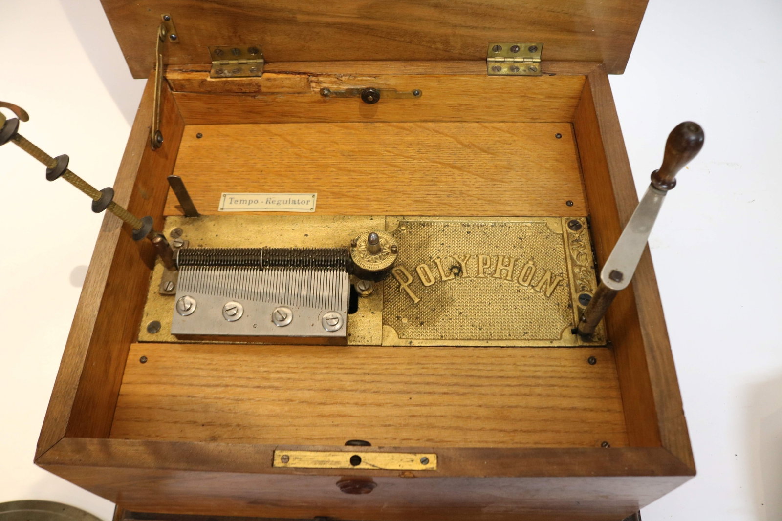 POLYPHON DISC MUSIC BOX, SINGLE COMB IN GOOD - 3