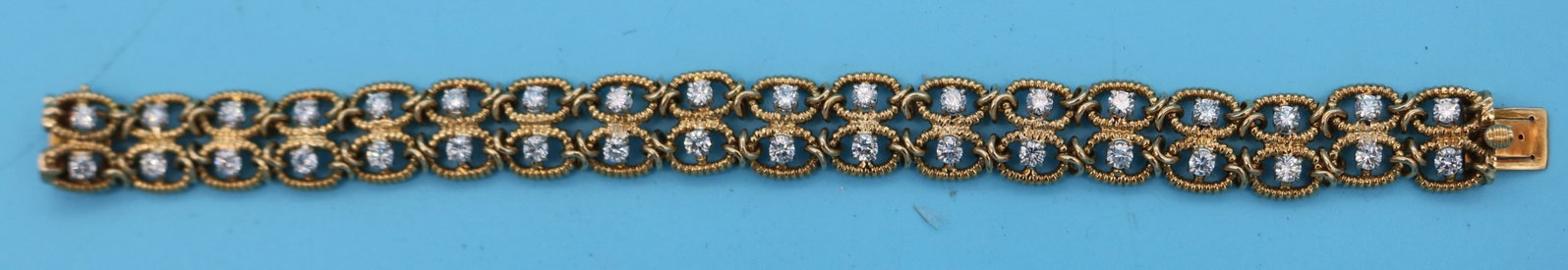 18K YELLOW GOLD & DIAMOND BRACELET, 36 MATCHING (1 of 3)