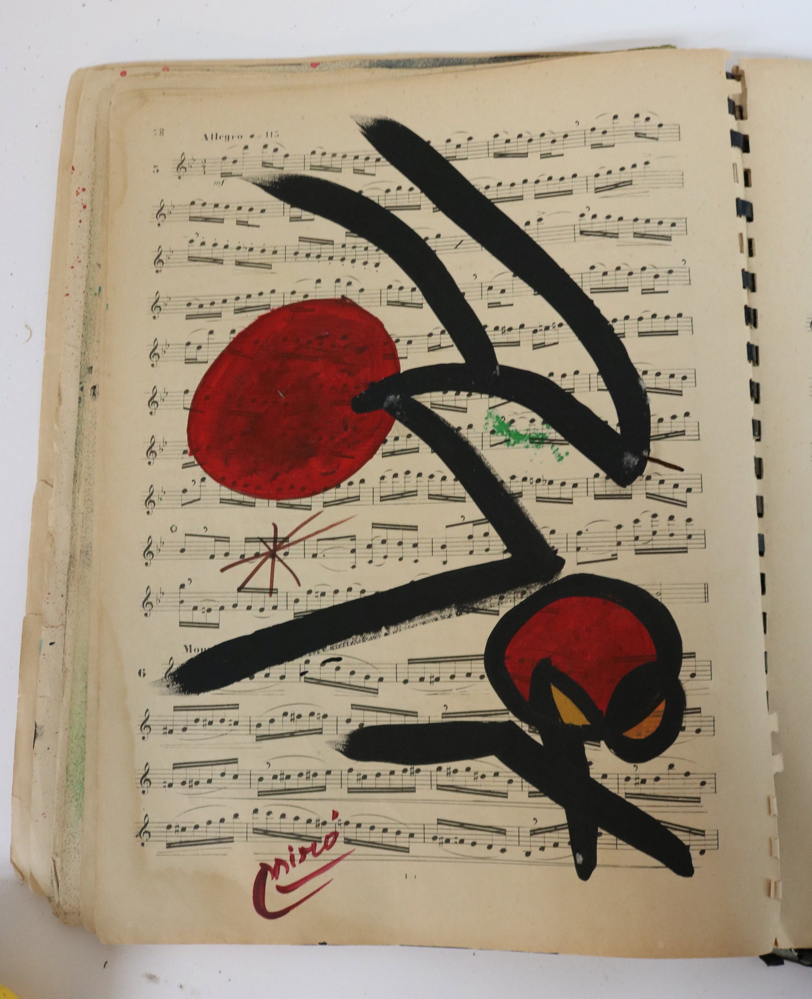AFTER JOAN MIRO, 1893-1983, SPAIN, OLD SHEET - 14